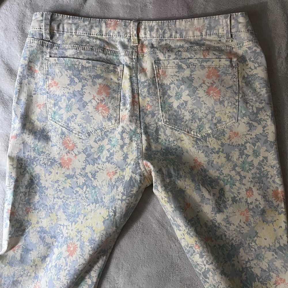 Floral Summer Jean Pants